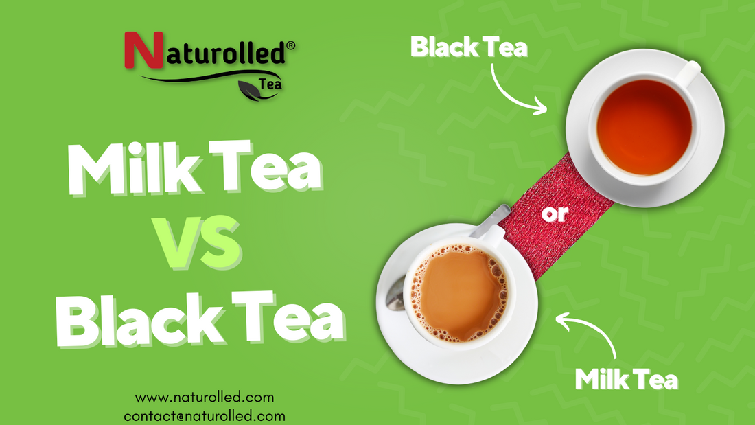 milk tea vs black tea